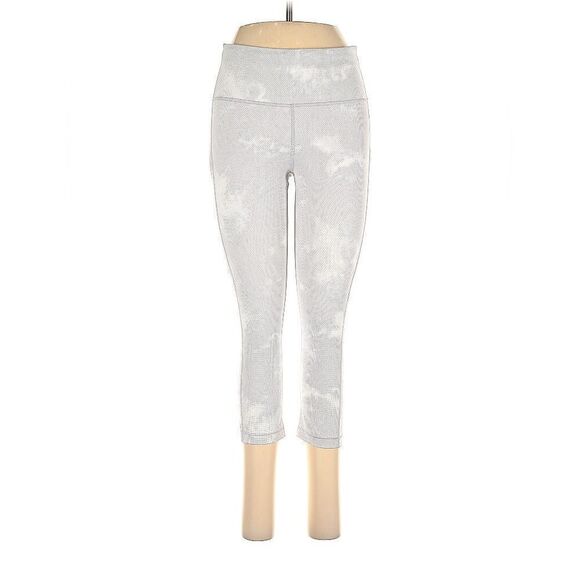 Athleta Large Ultimate Stash Pocket Printed Capri Cropped Leg Workout Tights - Picture 1 of 10